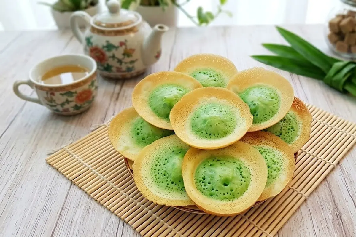 Resep Kue Ape Durian Pandan Tanpa Mixer