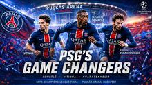 Cover 3 pemain Paris Saint-Germain yang bisa jadi ancaman Arsenal. (Bola.com/AI Generated)