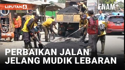 VIDEO: Jalur Mudik di Jalan Alternatif Cibubur Menuju Bandung Mulai Dibenahi dan Diperbaiki