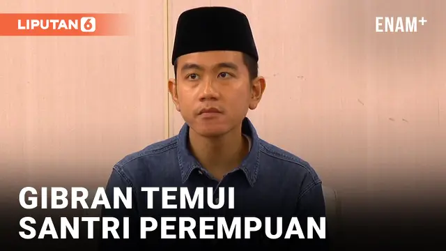 GIBRAN AMBIL CUTI LANJUTKAN KAMPANYE BERTEMU SANTRI PEREMPUAN PENGHAFAL ALQURAN