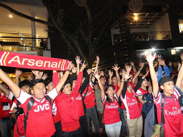 Meriahnya Nobar Arsenal Vs Hull City Bersama Liputan6 Com Bola Liputan6 Com