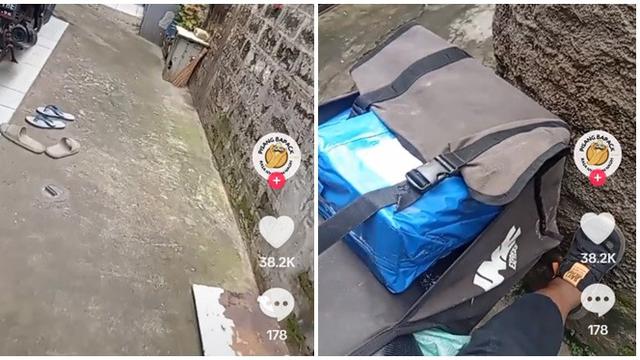 6 Potret Kurir Antar Paket di Gang Sempit Ini Penuh Perjuangan, Harus Sabar