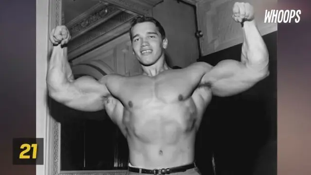 Arnold menyimpan poster tersebut sebagai motivasi untuk mendapatkan postur impiannya.
