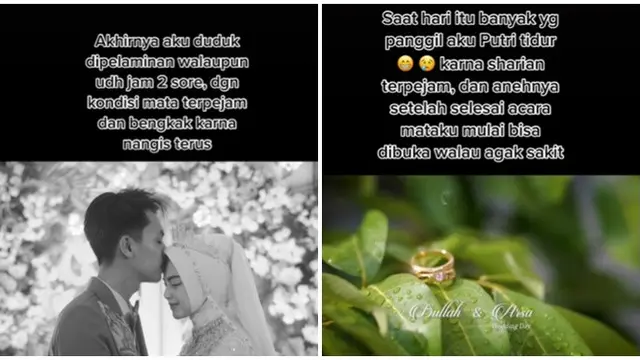 Viral Mata Pengantin Wanita Ini Tak Bisa Terbuka saat Resepsi, Diduga Disantet
