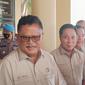Sejumlah mantan Kapolri menyambangi Mabes Polri, Jakarta Selatan, Kamis (27/10/2022). (Merdeka.com/ Rahmat Baihaqi)