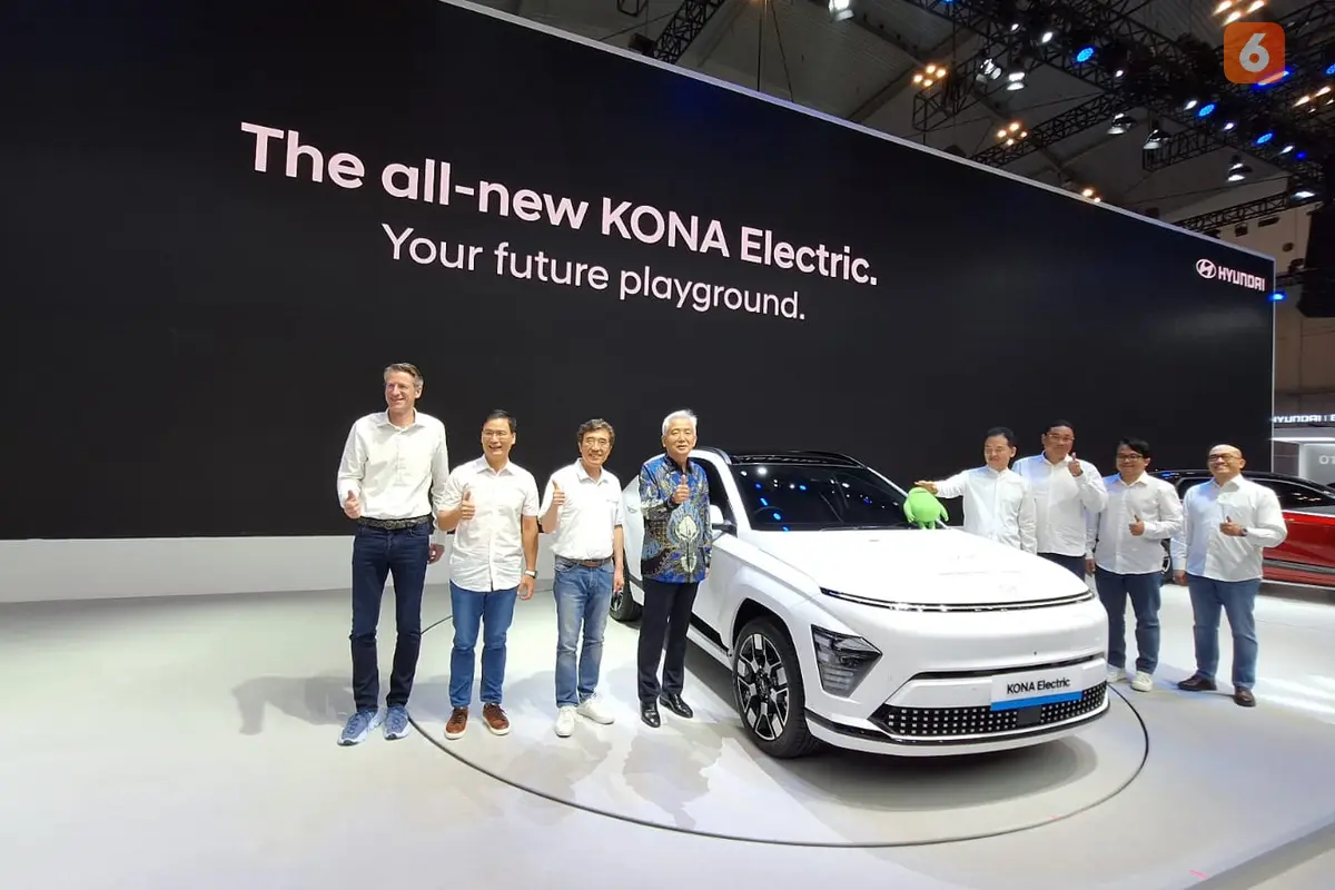 All new Hyundai Kona Electric meluncur di GIIAS 2024. (Liputan6.com/Arief Aszhari)