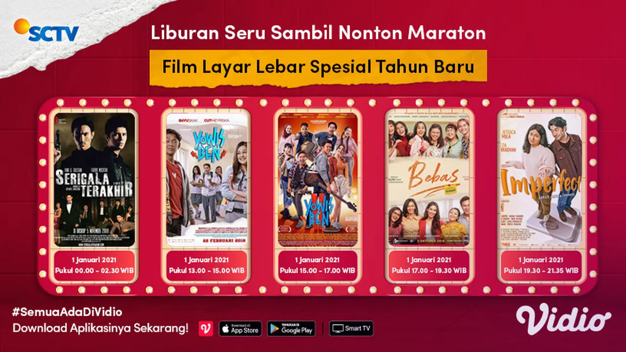 Film Layar Lebar Spesial Tahun Baru di SCTV