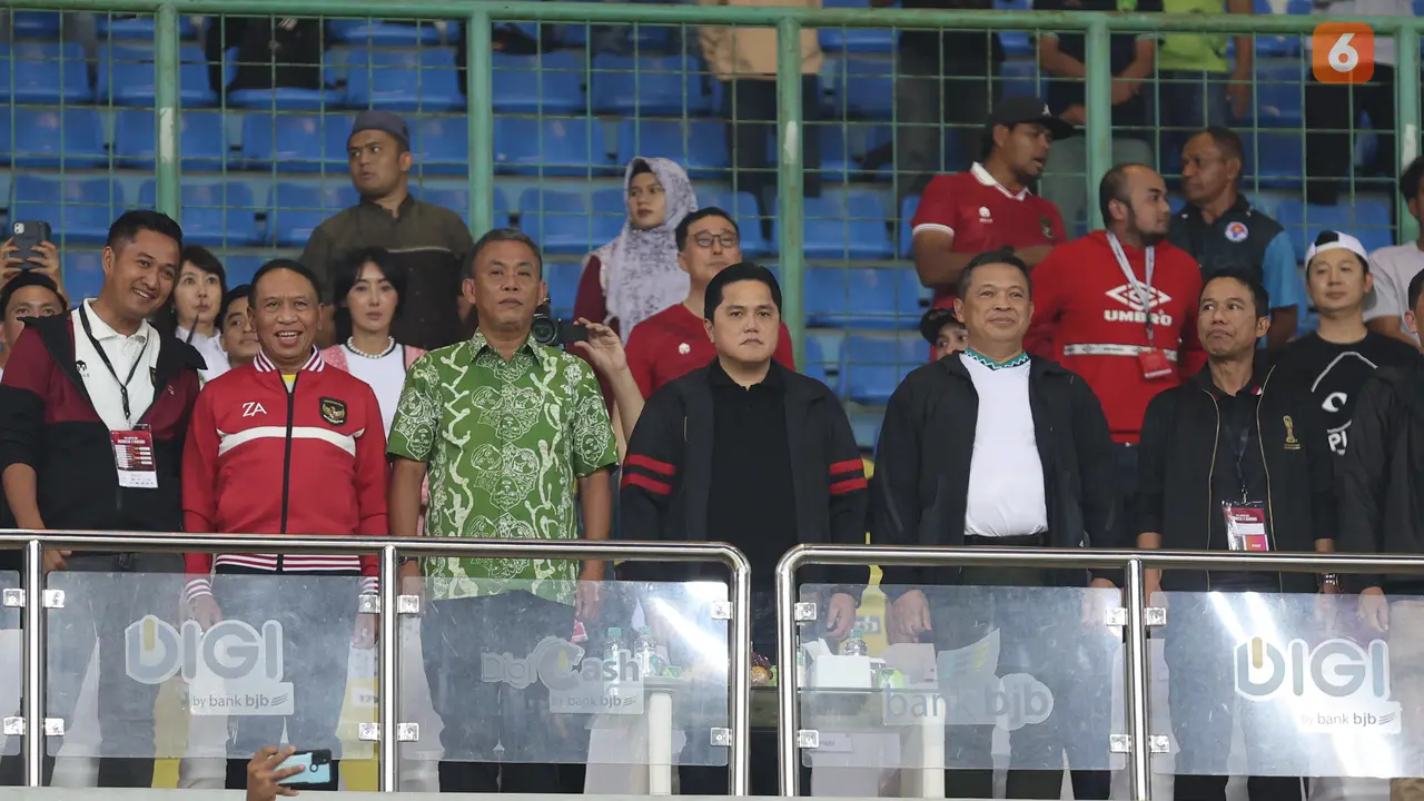 FOTO Erick Thohir Saksikan Timnas Indonesia Vs Burundi