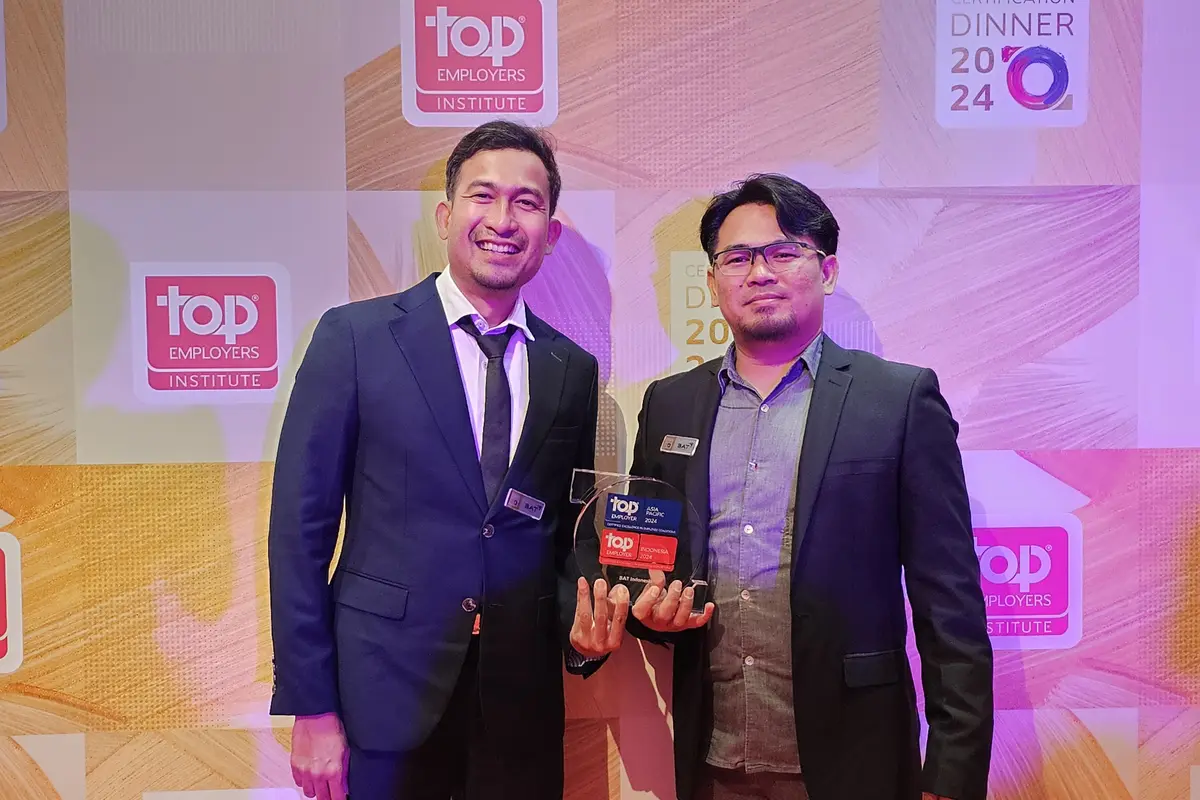 Konsisten Ciptakan Tempat Kerja Terbaik, BAT Indonesia Kembali Raih Sertifikasi Top Employer