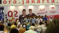 Calon Wakil Presiden nomor urut 02 Sandiaga Uno saat berkampanye di GOR Remaja, Jakarta Utara. (Liputan6.com/Delvira Hutabarat)