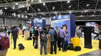 Suasana ajang AWS Summit Singapore 2018 yang diadakan di Singapore Expo, Singapura, Rabu (5/4/2018). Liputan6.com/Jeko I.R.