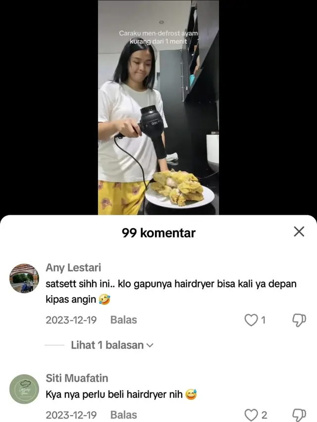 Cara Mencairkan Ayam Beku