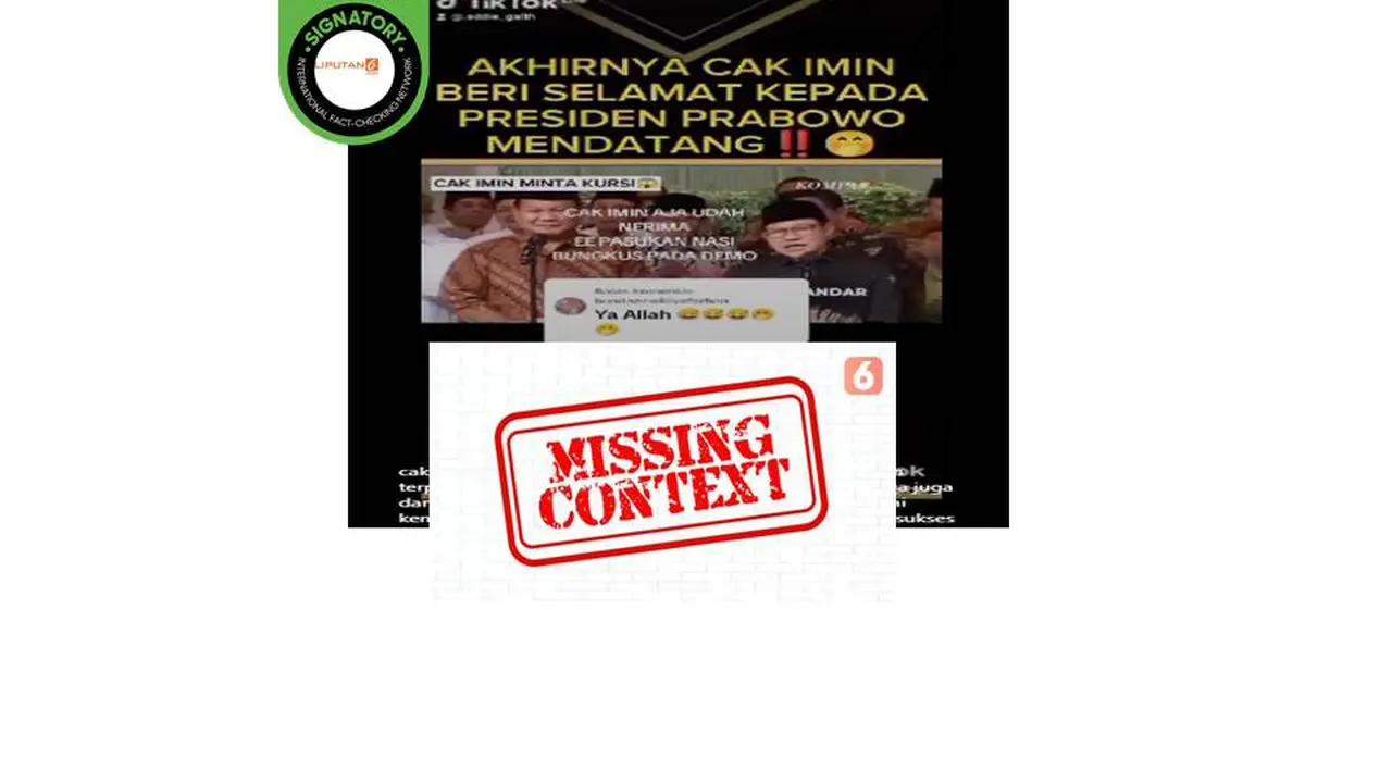 Cek fakta video Cak Imin ucapkan selamat pada Prabowo