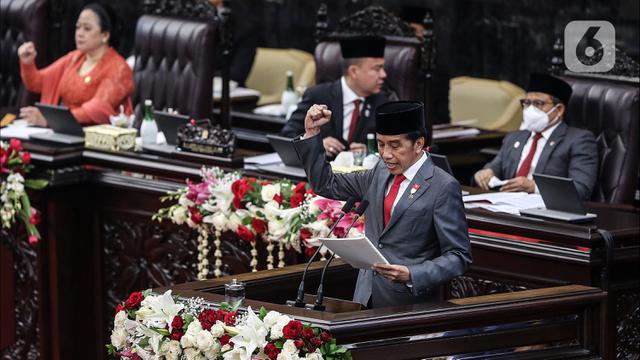 Presiden Jokowi Sampaikan Pidato Nota Keuangan RUU APBN 2023