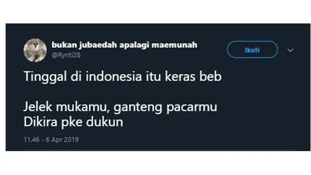 Curhatan Netizen Tinggal Di Indonesia itu  Keras
