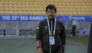 Pelatih Timnas Indonesia U-22, Indra Sjafri pada pertandingan SEA Games 2025 di 700th Anniversary Stadium, Chiang Mai, Jumat (12/12/2025). (Bola.com/Bagaskara Lazuardi)