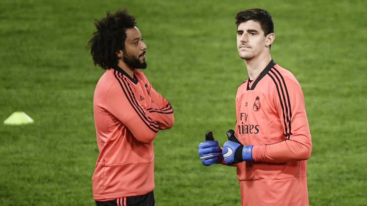 Latihan Real Madrid Vs AS Roma