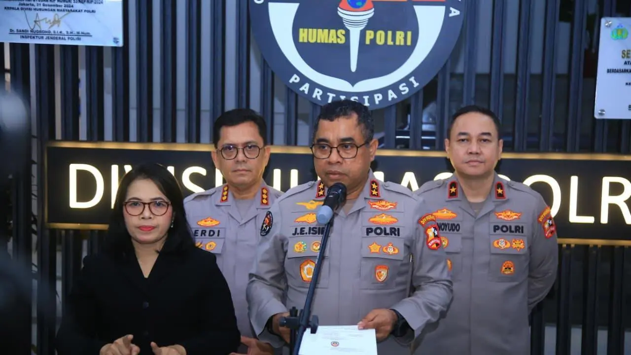Kadiv Humas Polri Irjen Pol Johnny Eddizon Isir di Jakarta.
