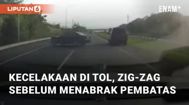 Mobil sedan tersebut tampak melakukan manuver zig-zag untuk menyalip. Peristiwa ini terjadi di Tol Ngawi-Solo pada Sabtu (27/5/2023)