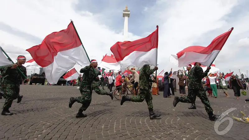 Teatrikal TNI AD Melawan Penjajah 
