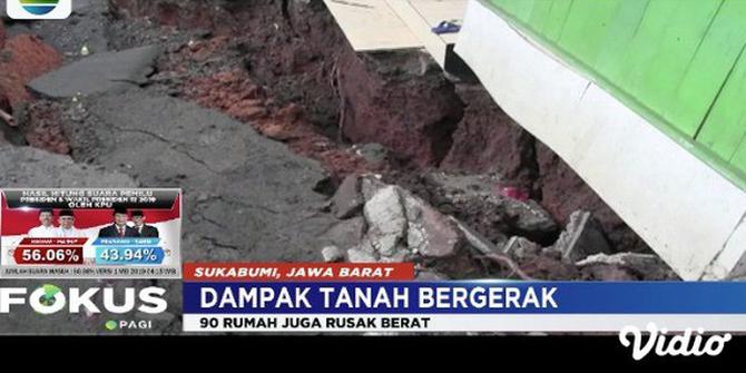 Tanah Bergerak di Sukabumi Rusak Makam, Belasan Jenazah Dipindahkan