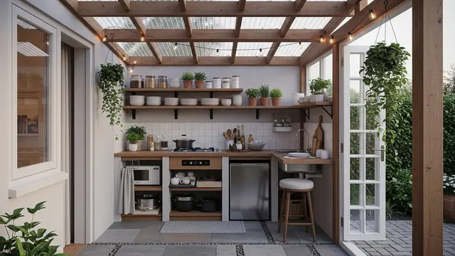 Inspirasi Dapur Mungil di Pojok Rumah yang Tetap Nyaman untuk Memasak/Gemini AI