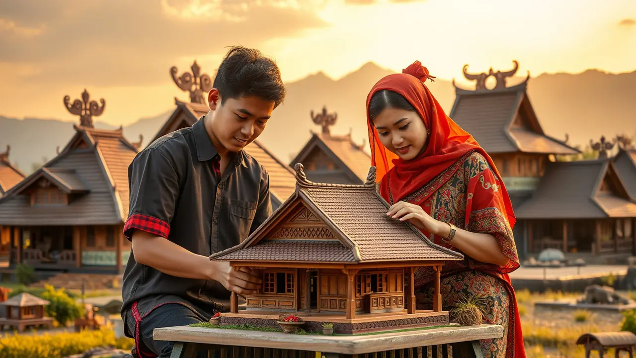cara membuat rumah adat