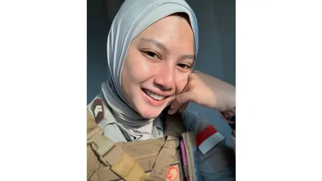 6 Pesona Briptu Hikma Nur Syafa, Polwan Cantik yang Kini Bertugas di Afrika