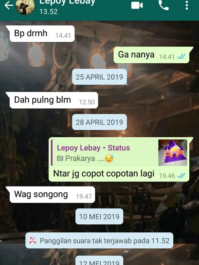 5 Chat Kocak Anak dan Bapak Ini Senyum Kecut
