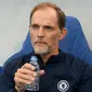 Pelatih kepala Chelsea, Thomas Tuchel saat laga Grup E Liga Champions 2022/2023 antara Dinamo Zagreb melawan Chelsea di The Maksimir Stadium, Zagreb pada 6 September 2022. (AFP/Denis Lovrovic)