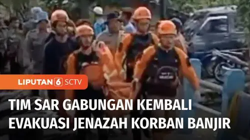 VIDEO: Tim SAR Gabungan kembali Evakuasi Jenazah Korban Banjir di Demak