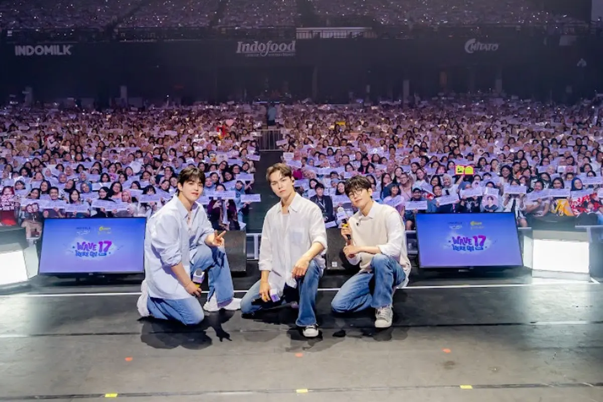 S.Coups, Wonwoo, dan Vernon SEVENTEEN hadir di Jakarta. dok. Chitato