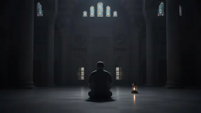 ilustrasi berdzikir