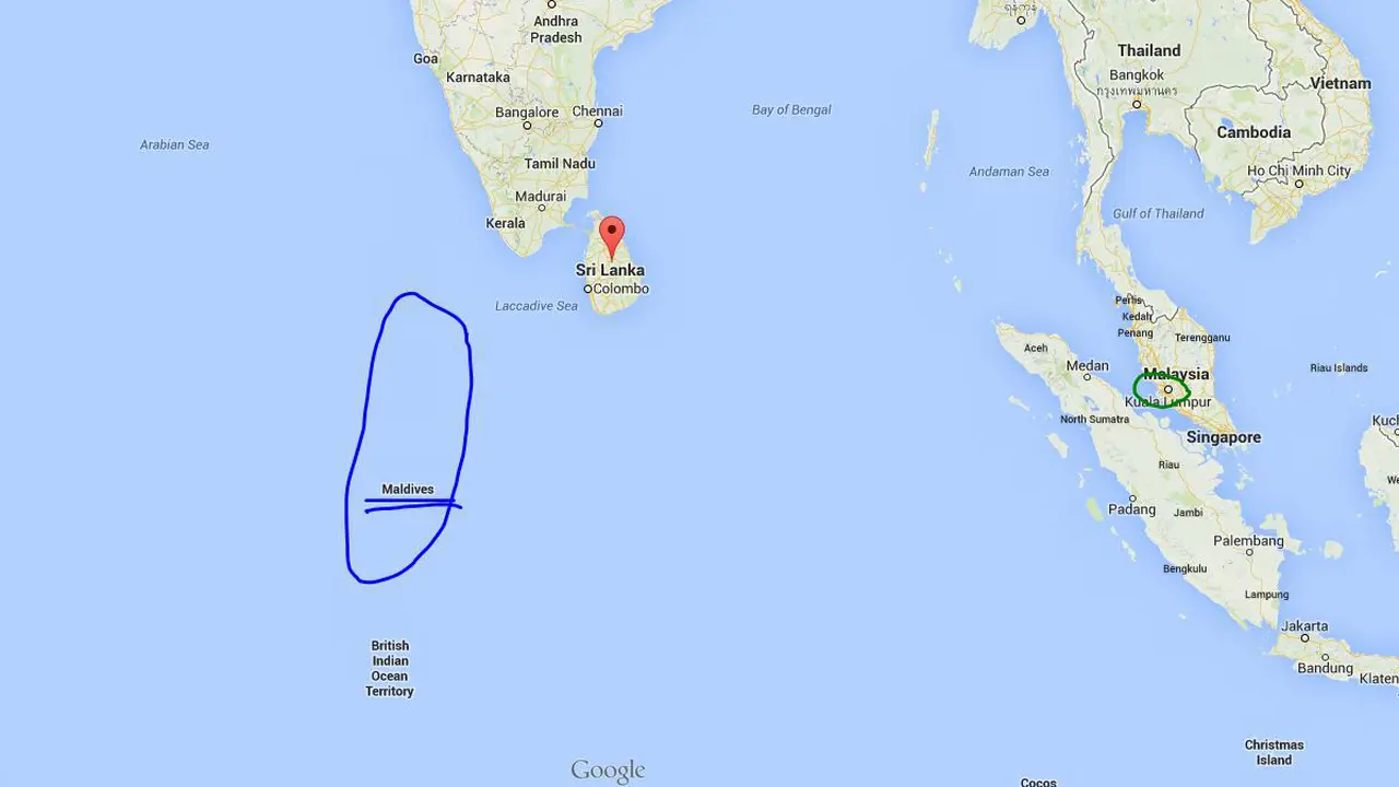 Warga di Maladewa Lihat Pesawat Terbang Rendah, MH370?