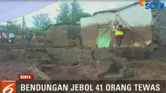 Sementara permukiman dengan radius hampir dua kilometer dari bendungan, terendam air.