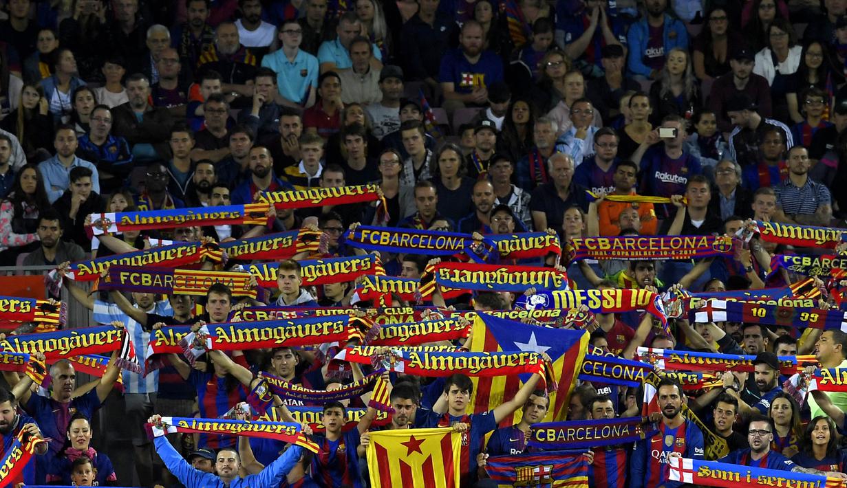 3. Liga Spanyol (La Liga) - Rata-rata 26.247 penonton. (AFP/Lluis Gene)