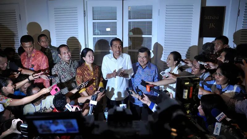 Pertemuan Pertama Jokowi-JK di Rumah Transisi