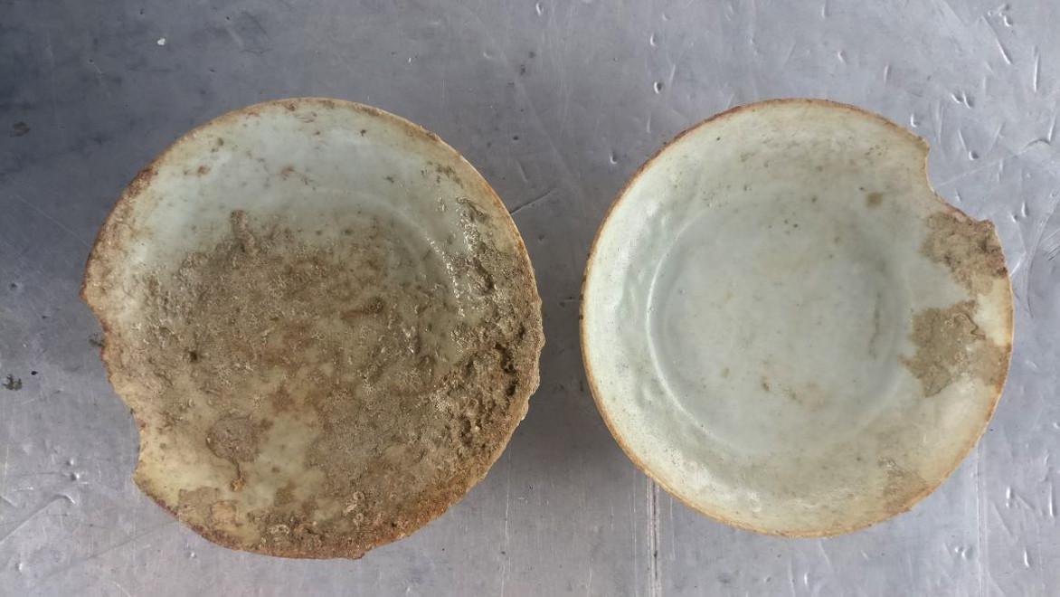 Survei sekaligus pengangkatan sejumlah artefak kuno di situs Kelarik Dalam, perairan Karang Semapi, Natuna, berlangsung pada 6 hingga 12 September 2017. (Foto: Dokumentasi Kementerian Kelautan dan Perikanan)