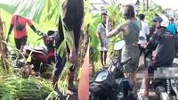 Bule mandi lumpur (TikTok/@sparta_rentalmotor_bali)
