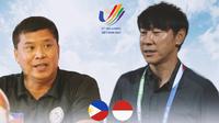 SEA Games - Duel Pelatih - Filipina Vs Timnas Indonesia U-23 (Bola.com/Adreanus Titus)
