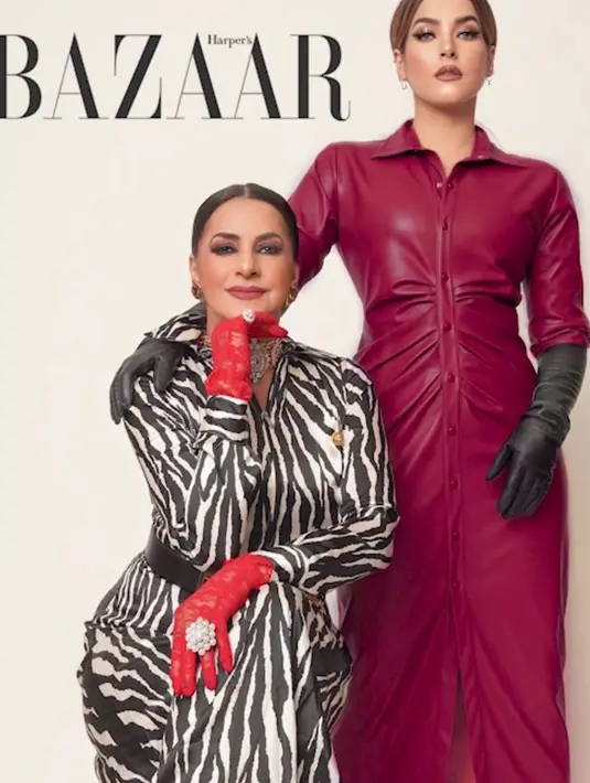Keduanya tampil kompak dalam menciptakan look ibu-anak Jenner tersebut. Mulai dari outfit, pose, hingga style makeup mereka terlihat all out. (Instagram/tasyafarasya).