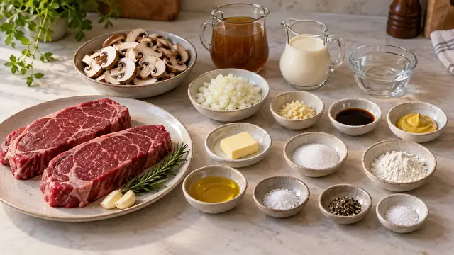 Bahan Beef Mushroom Sauce