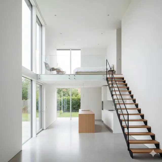 Rumah Mezzanine dengan Konsep Terbuka (Foto: Gemini AI)