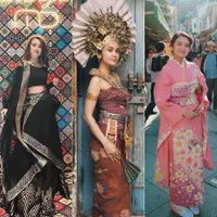 Gaya Michelle Ziudith Kenakan Baju Pakaian Tradisional. [@michelleziu]