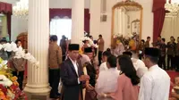 Sejumlah Pejabat Negara Hadir di Acara Open House Jokowi (Liputan6.com/Septian Dedy)