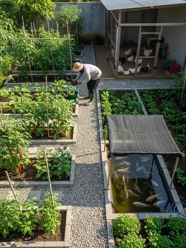 Cara Menata Kebun dan Ternak di Belakang Rumah Agar Rapi dan Produktif