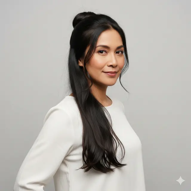 Model Rambut Panjang Ibu-Ibu yang Mudah Ditata. Gemini