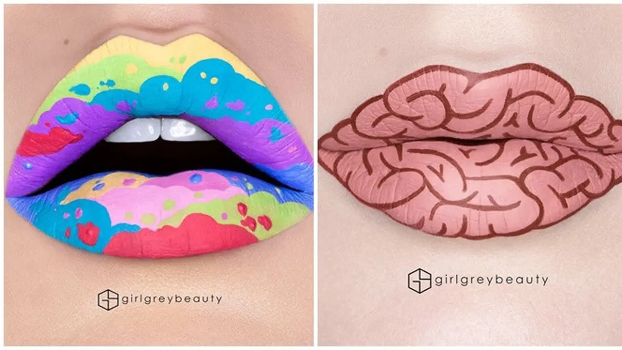 8 Lukisan Bibir Ini Unik dan Kreatif, Ada Beragam Kreasi Menarik