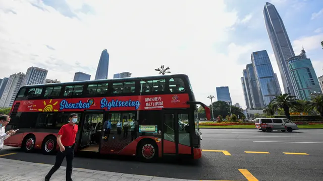 Serunya Keliling Kota Shenzhen dengan Bus Wisata