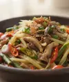 Resep Pepaya Muda Tumis Jamur Tiram (AI Generated)